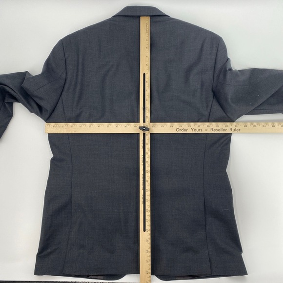Lauren Ralph Lauren LRL Blazer Mens 40S Gray Wool Natural Stretch Suit Jacket - Picture 9 of 14